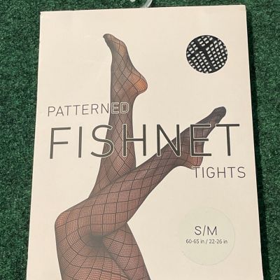 Forever 21 Patterned Fishnet Tights Small/Medium Black 22 - 26 in New